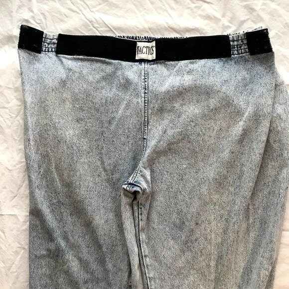 Vintage 80s Women's Pleated Mom Jeans High Waist Adjustable S-XL - Picture 5 of 9